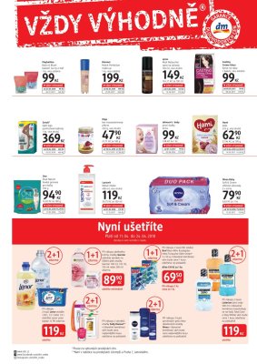 akční leták dm drogerie 11.4.2018-8.5.2018