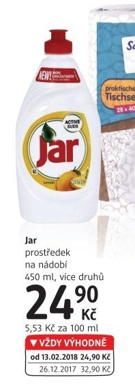 Prostředek na nádobí Jar