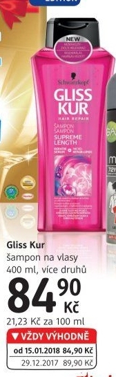 Šampon Gliss Kur Schwarzkopf