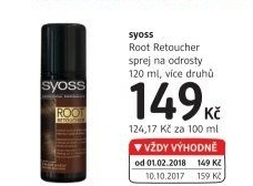Sprej na odrosty Root Retoucher Syoss