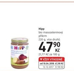 Příkrm masozeleninový Bio HiPP