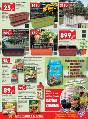 akční leták UNI HOBBY 12.4.2018-29.4.2018