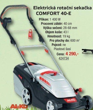 Elektrická rotační sekačka AL-KO Comfort 40 E