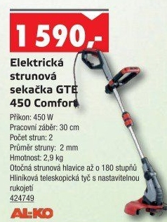 Strunová sekačka Al-Ko GTE 450 Comfort