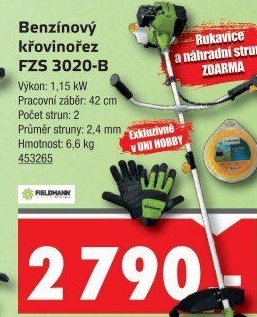 Benzinový křovinořez Fieldmann FZS 3020-B