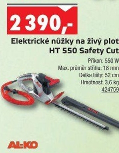 Elektrické nůžky na živý plot Al-Ko HT 550