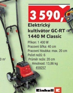 Elektrický kultivátor Einhell GC-RT 1440 M