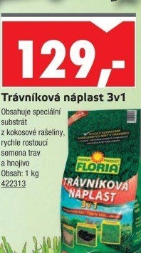 Hnojivo Trávníková náplast Floria