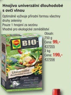 Hnojivo univerzální bio Compo