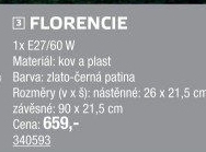 Venkovní svítidlo Florencia Top Light
