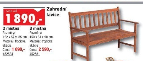Zahradní lavice Fieldmann