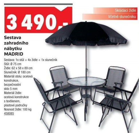 Zahradní set Madrid