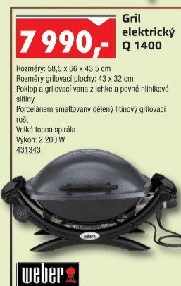 Elektrický gril Weber Q 1400