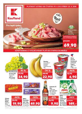 akční leták Kaufland 19.4.2018-25.4.2018