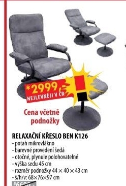 Relaxační křeslo BEN K126