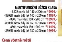 Multifunkční dvoulůžko KLASA 140x200