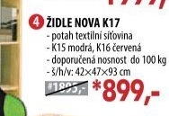 Židle NOVA zelená K17