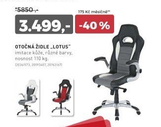 Otočná židle LOTUS