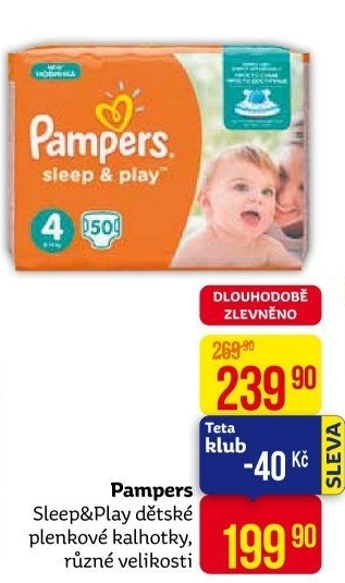 Pleny dětské Pampers Sleep &amp