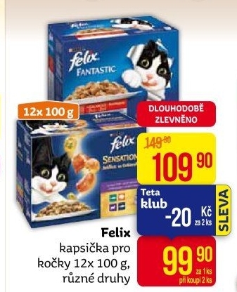 Kapsičky pro kočky Felix Purina