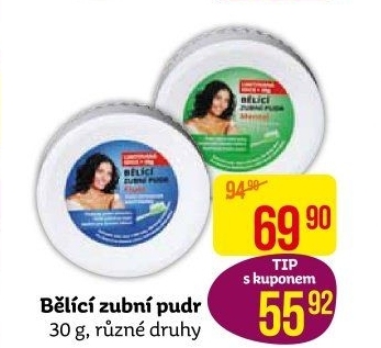Pudr bělící na zuby EVA