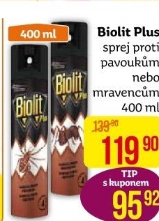 Přpravek proti mravencům sprej Plus Biolit