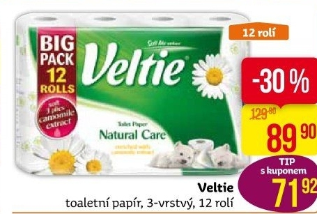 Toaletní papír 3vrstvý Veltie Kleenex