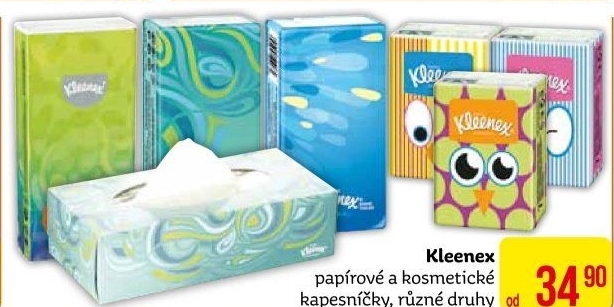 Papírové kapesníčky Kleenex