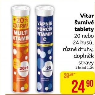 Šumivé tablety Vitar