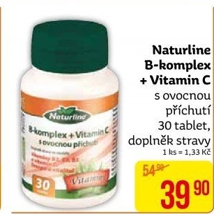 Doplněk stravy B-komplex + vit. C Naturline