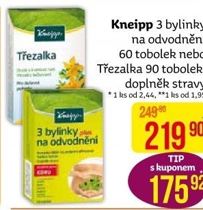 Doplněk stravy 3 bylinky na odvodnění Kneipp