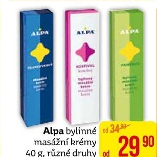 Masážní krém Herbal Alpa