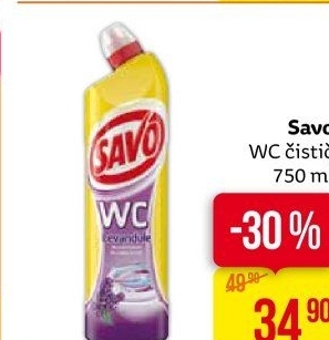 Gelový čistič WC Savo