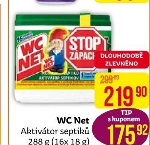Aktivátor septiků biologický WC Net