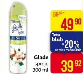 Osvěžovač vzduchu ve spreji Glade by Brise