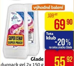Osvěžovač vzduchu gel Glade by Brise