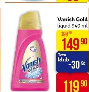 Odstraňovač skvrn gelový Gold Oxi Action Vanish
