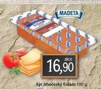 Sýr Eidam uzený 44% Jihočeský Madeta