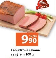 Sekaná lahůdková se sýrem Krahulík