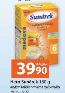 Nemléčná kaše Sunárek
