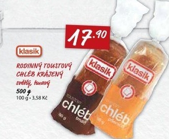 Toustový chléb Coop Klasik
