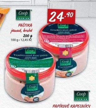 Paštika jemná Coop Premium