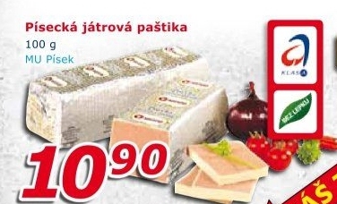 Paštika játrová písecká Maso uzeniny Písek