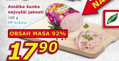 Šunka Amálka nejvyšší jakosti Krásno