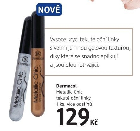 Oční linky tekuté Metallic Chic Dermacol