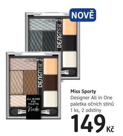 Oční stíny paleta Designer All in One Miss Sporty