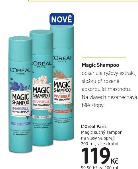 Suchý šampon Magic L'Oréal