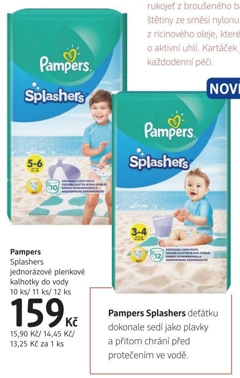 Pleny dětské do vody Splashers Pampers