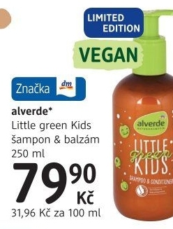 Šampon a balzám 2v1 dětský Alverde