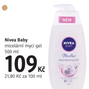 Mycí gel micelární dětský Baby Nivea